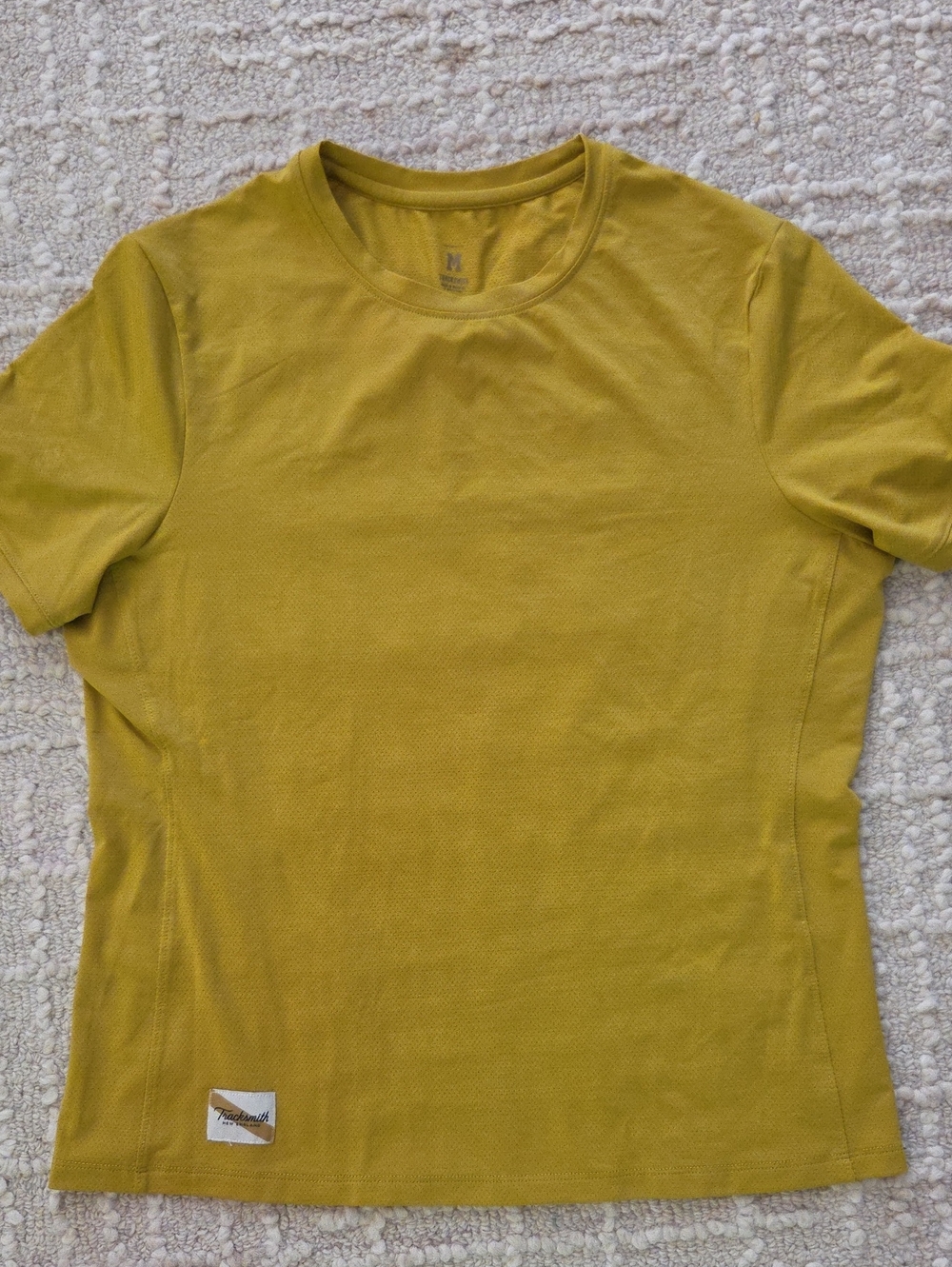 Tracksmith Women's Session Running Tee Yellow Gold Medium